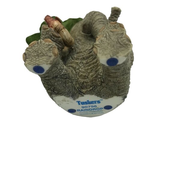 Tuskers Raindrop Elephant Figurine Hand Painted & Crafted Cute Animal Decor 9079 - Picture 10 of 11